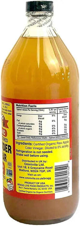 Bragg’s Organic Apple Cider Vinegar 473ml - Honesty Sales